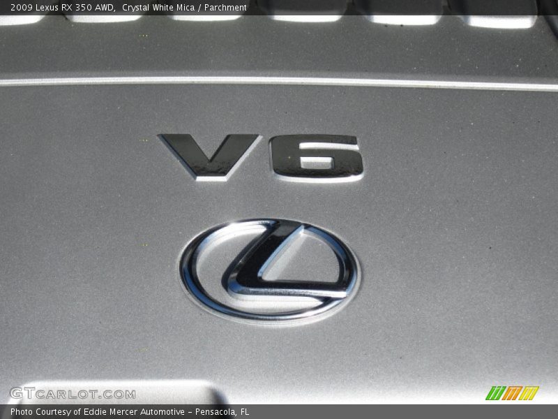 Crystal White Mica / Parchment 2009 Lexus RX 350 AWD