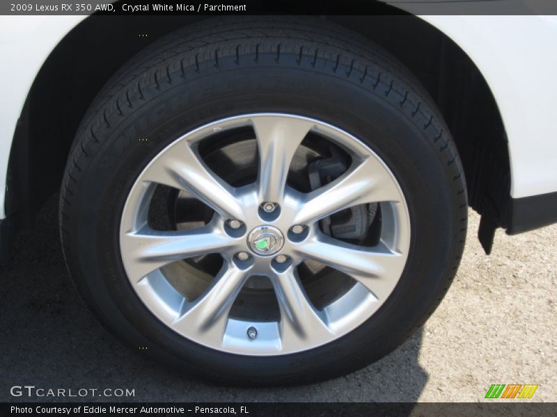 Crystal White Mica / Parchment 2009 Lexus RX 350 AWD