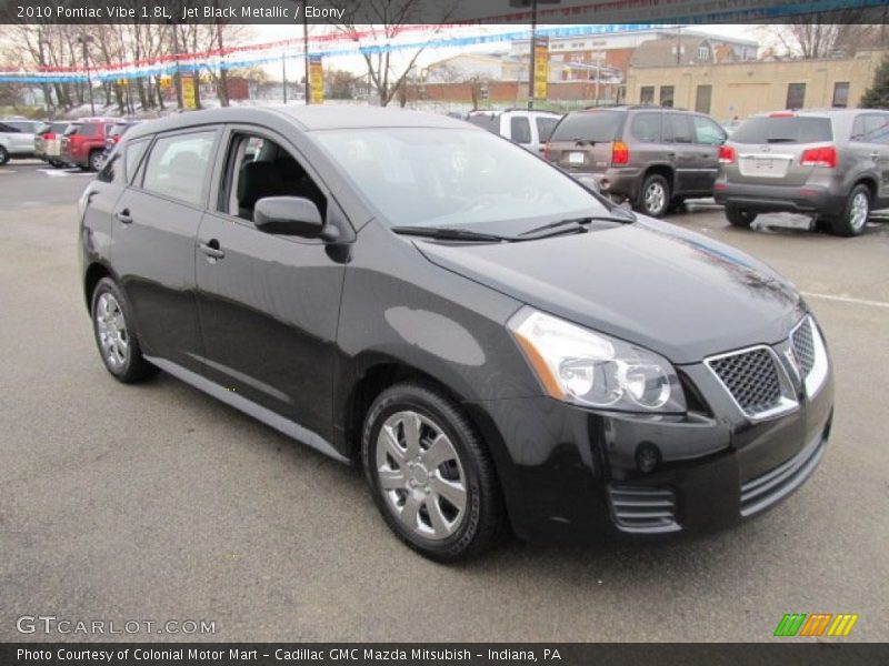 Jet Black Metallic / Ebony 2010 Pontiac Vibe 1.8L