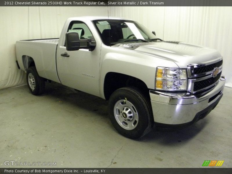 Silver Ice Metallic / Dark Titanium 2012 Chevrolet Silverado 2500HD Work Truck Regular Cab