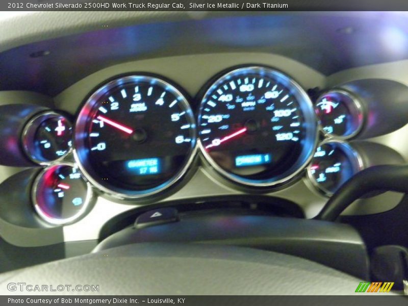 Silver Ice Metallic / Dark Titanium 2012 Chevrolet Silverado 2500HD Work Truck Regular Cab