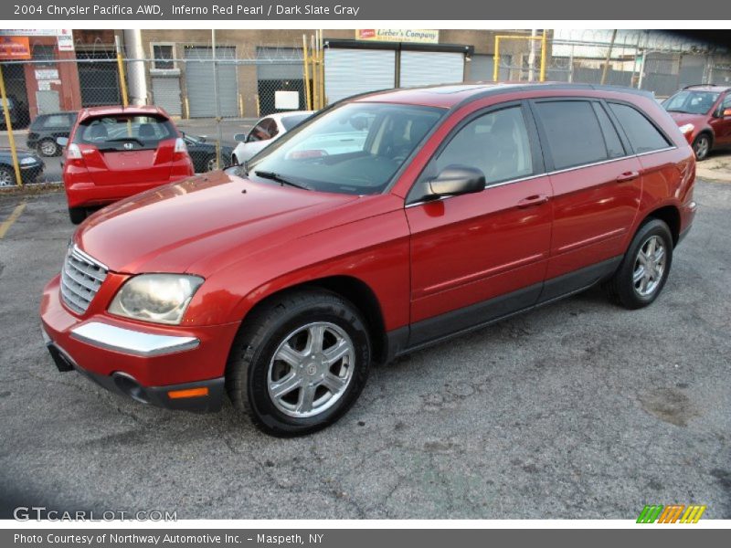 Inferno Red Pearl / Dark Slate Gray 2004 Chrysler Pacifica AWD
