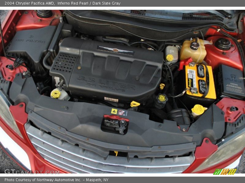 Inferno Red Pearl / Dark Slate Gray 2004 Chrysler Pacifica AWD