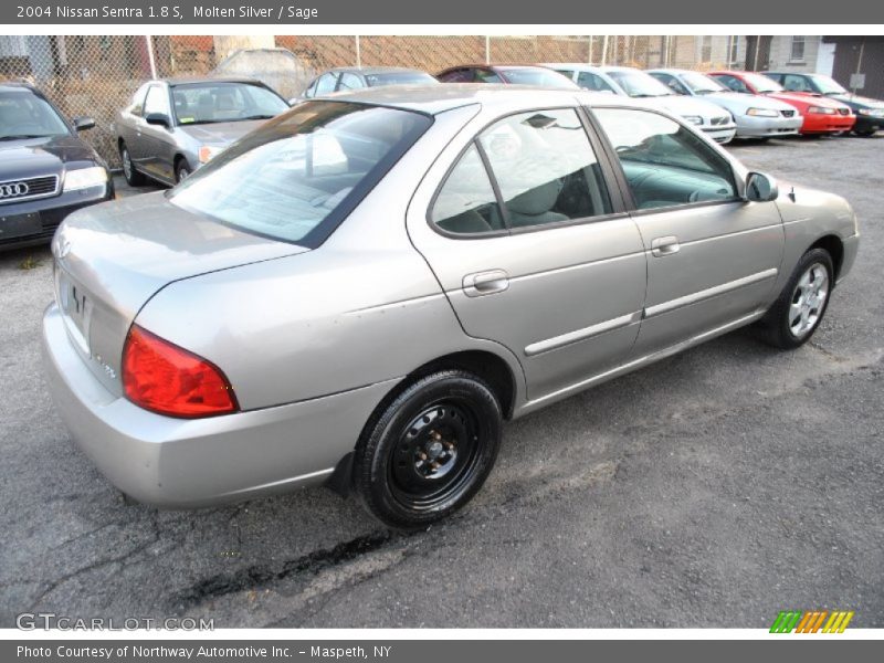 Molten Silver / Sage 2004 Nissan Sentra 1.8 S