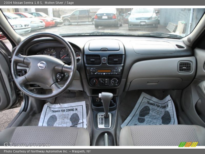 Molten Silver / Sage 2004 Nissan Sentra 1.8 S