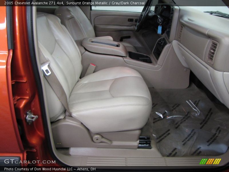 Sunburst Orange Metallic / Gray/Dark Charcoal 2005 Chevrolet Avalanche Z71 4x4