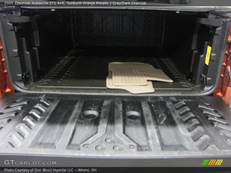 Sunburst Orange Metallic / Gray/Dark Charcoal 2005 Chevrolet Avalanche Z71 4x4