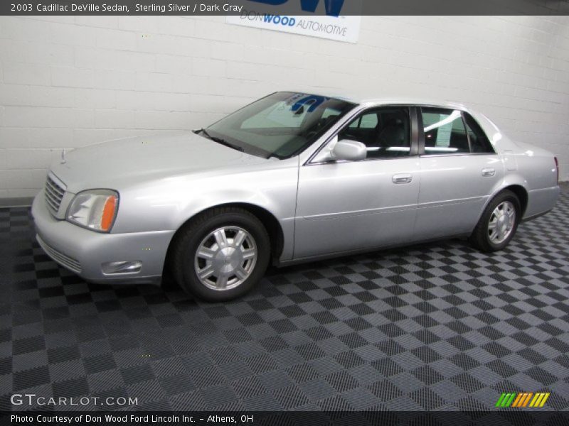 Sterling Silver / Dark Gray 2003 Cadillac DeVille Sedan