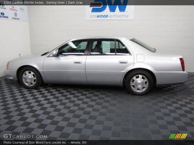 Sterling Silver / Dark Gray 2003 Cadillac DeVille Sedan