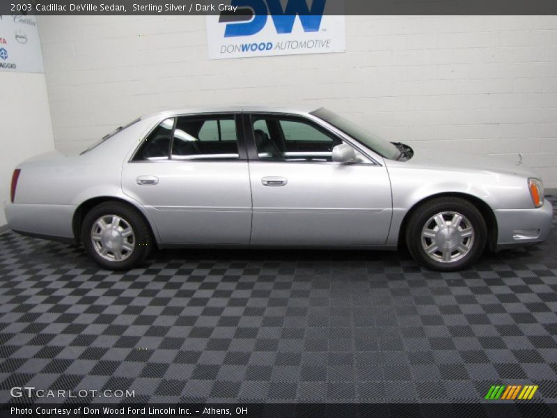 Sterling Silver / Dark Gray 2003 Cadillac DeVille Sedan