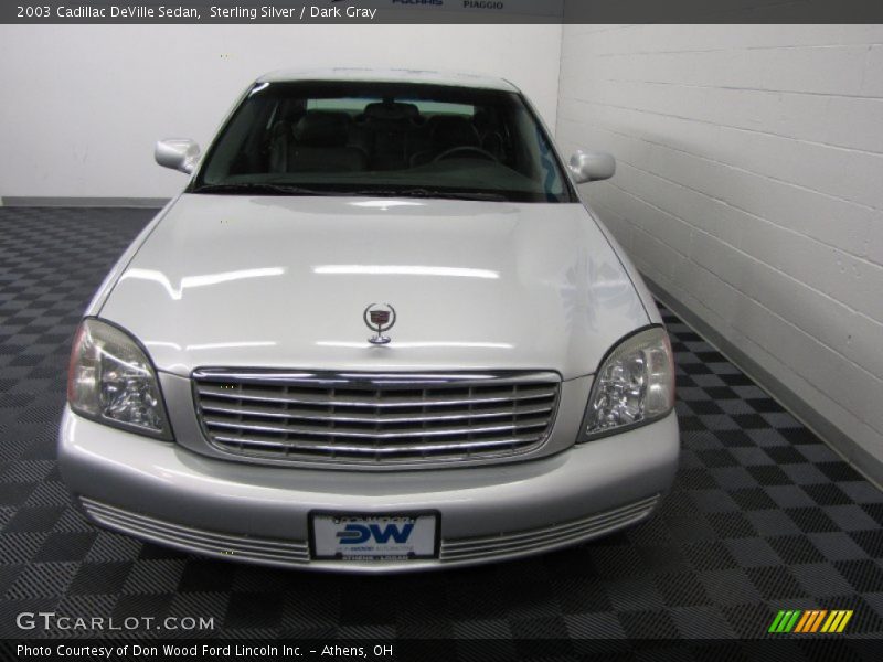 Sterling Silver / Dark Gray 2003 Cadillac DeVille Sedan