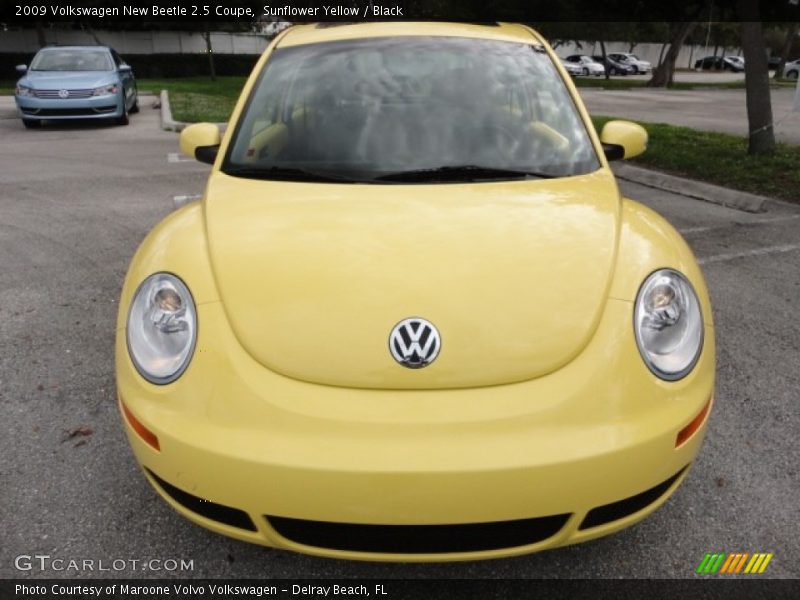 Sunflower Yellow / Black 2009 Volkswagen New Beetle 2.5 Coupe