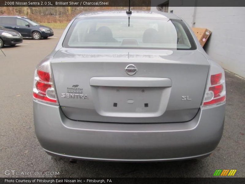 Brilliant Silver / Charcoal/Steel 2008 Nissan Sentra 2.0 SL