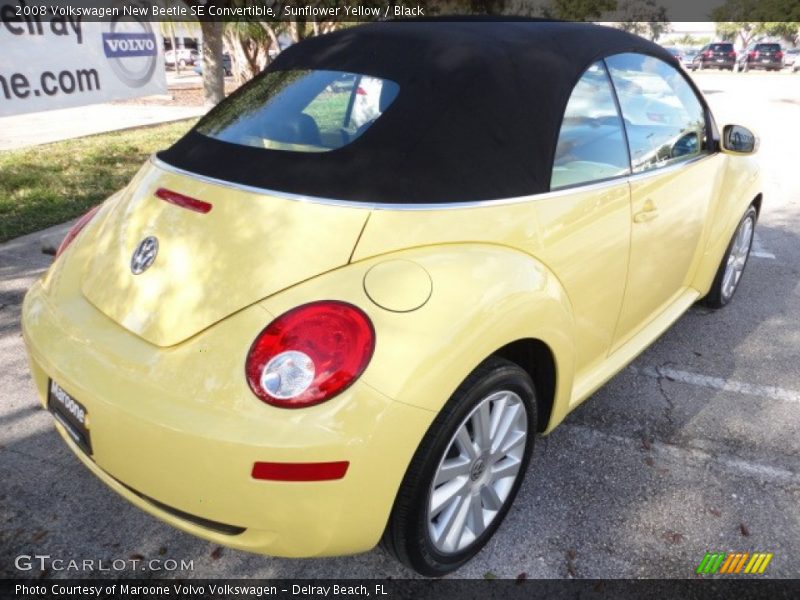 Sunflower Yellow / Black 2008 Volkswagen New Beetle SE Convertible