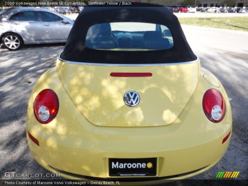 Sunflower Yellow / Black 2008 Volkswagen New Beetle SE Convertible