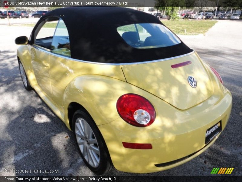 Sunflower Yellow / Black 2008 Volkswagen New Beetle SE Convertible