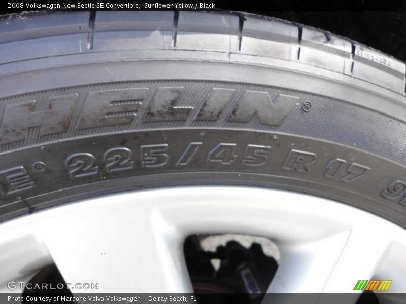 Sunflower Yellow / Black 2008 Volkswagen New Beetle SE Convertible
