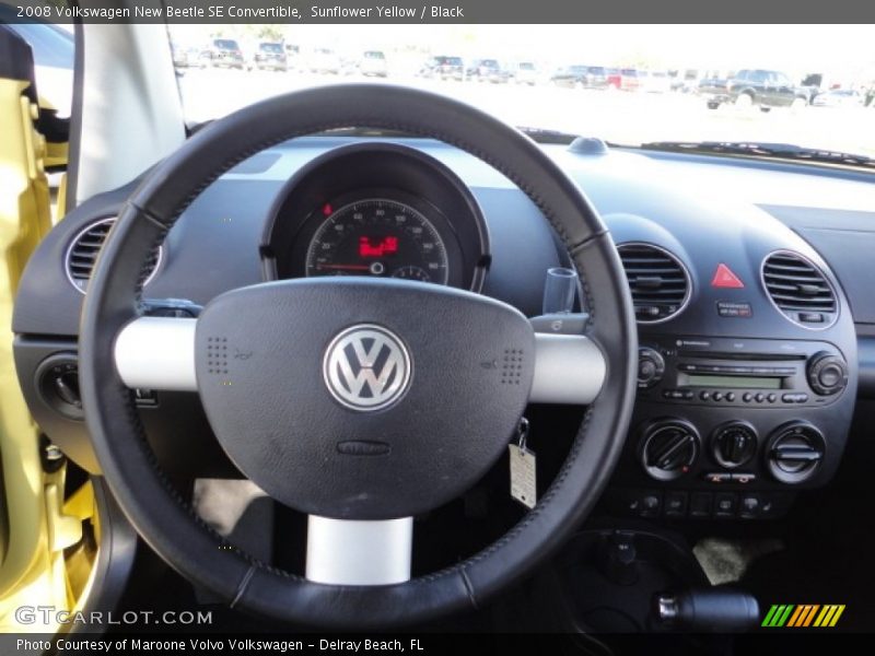 Sunflower Yellow / Black 2008 Volkswagen New Beetle SE Convertible