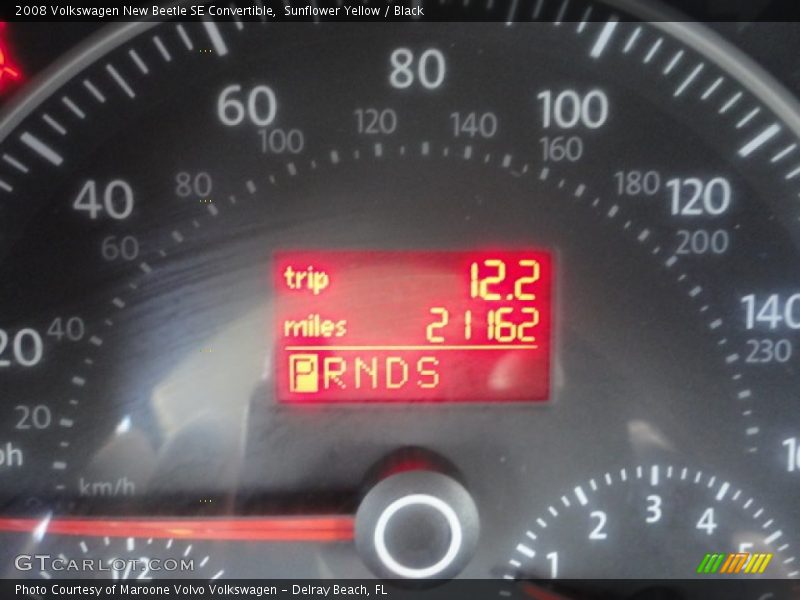 Sunflower Yellow / Black 2008 Volkswagen New Beetle SE Convertible