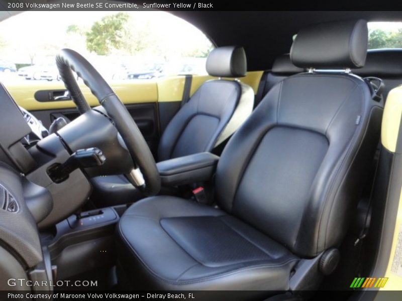 Sunflower Yellow / Black 2008 Volkswagen New Beetle SE Convertible