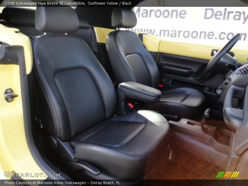 Sunflower Yellow / Black 2008 Volkswagen New Beetle SE Convertible
