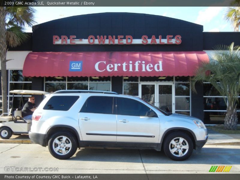 Quicksilver Metallic / Ebony 2009 GMC Acadia SLE