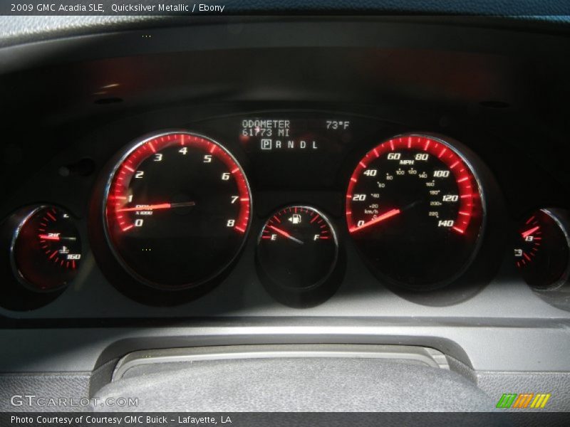 Quicksilver Metallic / Ebony 2009 GMC Acadia SLE