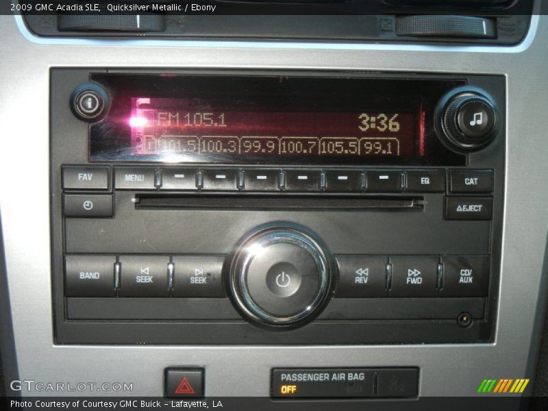 Quicksilver Metallic / Ebony 2009 GMC Acadia SLE