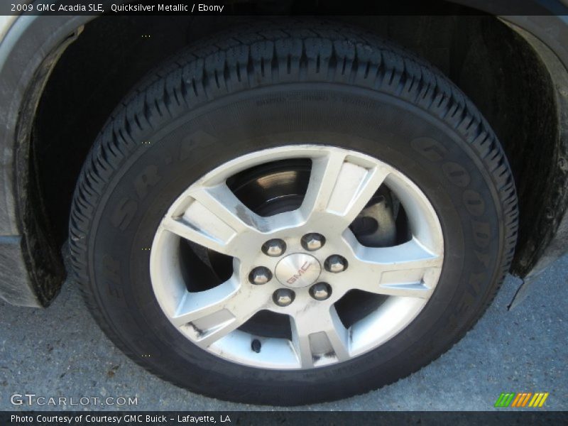Quicksilver Metallic / Ebony 2009 GMC Acadia SLE