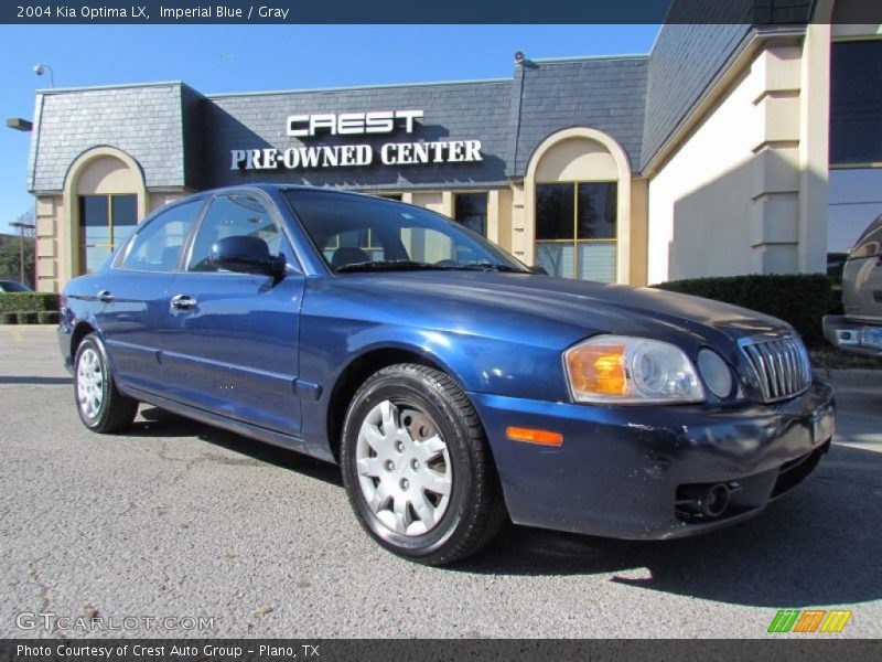 Imperial Blue / Gray 2004 Kia Optima LX