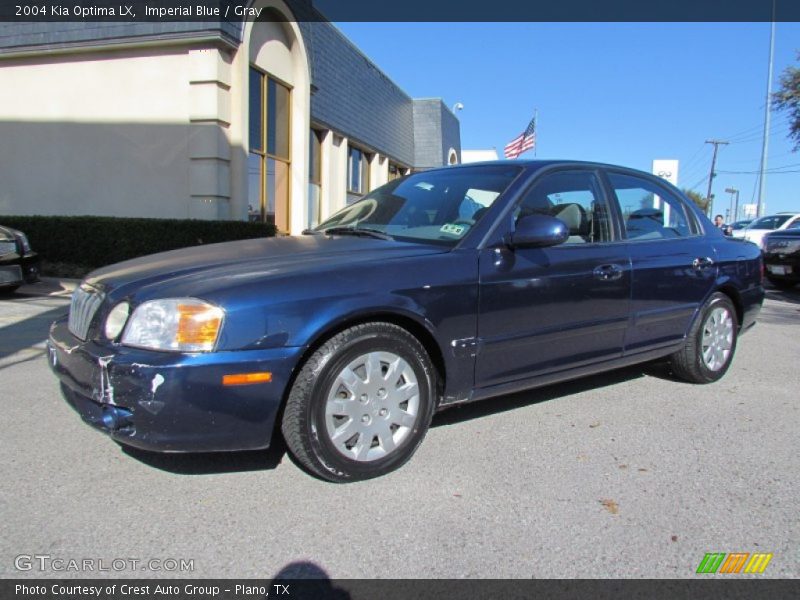 Imperial Blue / Gray 2004 Kia Optima LX