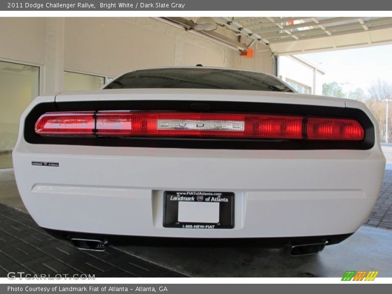 Bright White / Dark Slate Gray 2011 Dodge Challenger Rallye