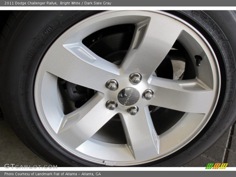 Bright White / Dark Slate Gray 2011 Dodge Challenger Rallye