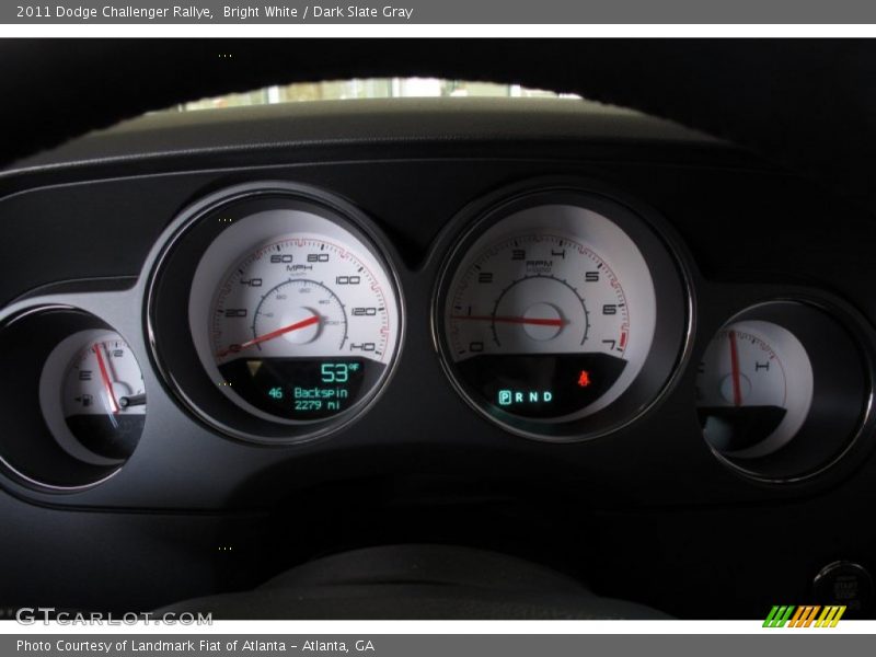 Bright White / Dark Slate Gray 2011 Dodge Challenger Rallye
