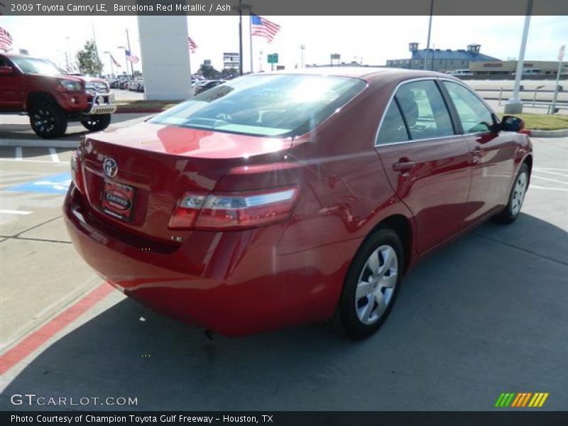 Barcelona Red Metallic / Ash 2009 Toyota Camry LE