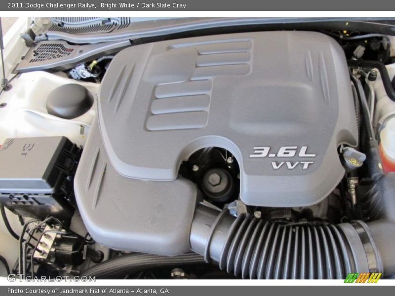 Bright White / Dark Slate Gray 2011 Dodge Challenger Rallye