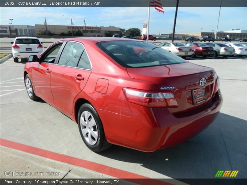 Barcelona Red Metallic / Ash 2009 Toyota Camry LE