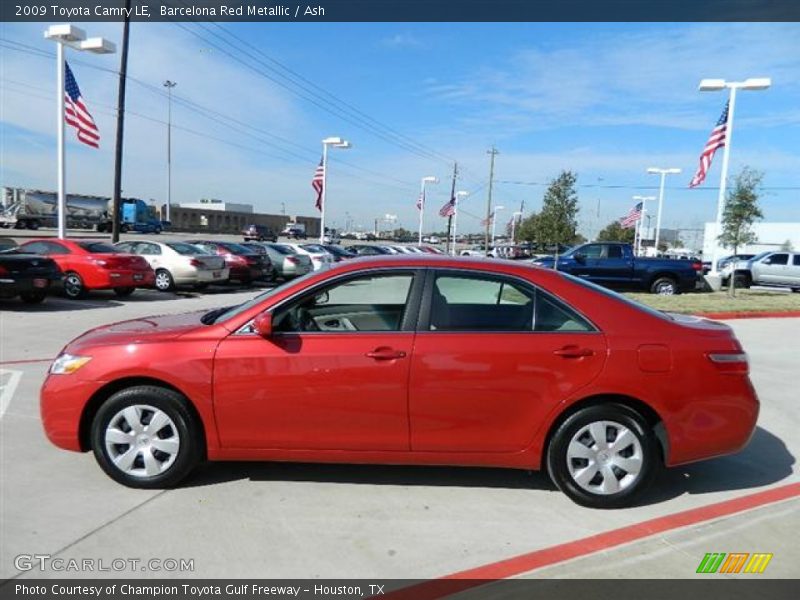 Barcelona Red Metallic / Ash 2009 Toyota Camry LE