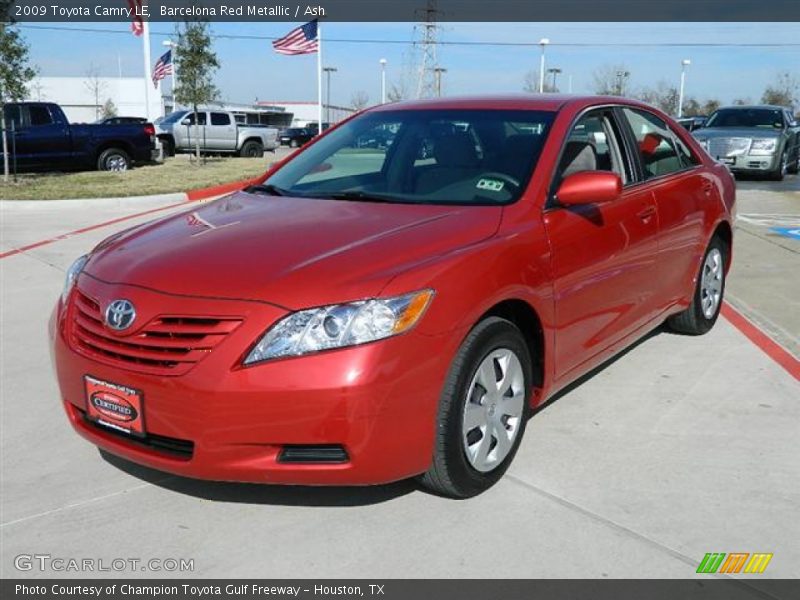 Barcelona Red Metallic / Ash 2009 Toyota Camry LE