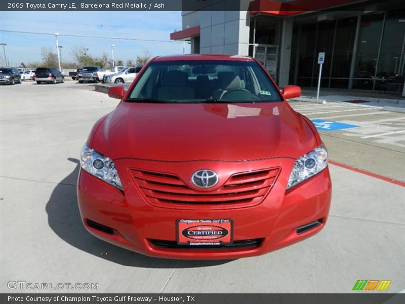 Barcelona Red Metallic / Ash 2009 Toyota Camry LE