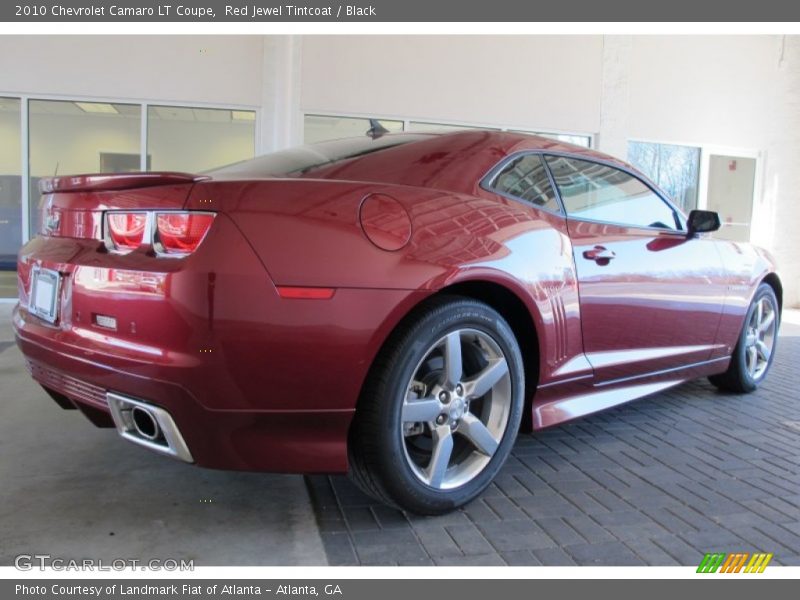 Back 3/4 View in Red Jewel  - 2010 Chevrolet Camaro LT Coupe