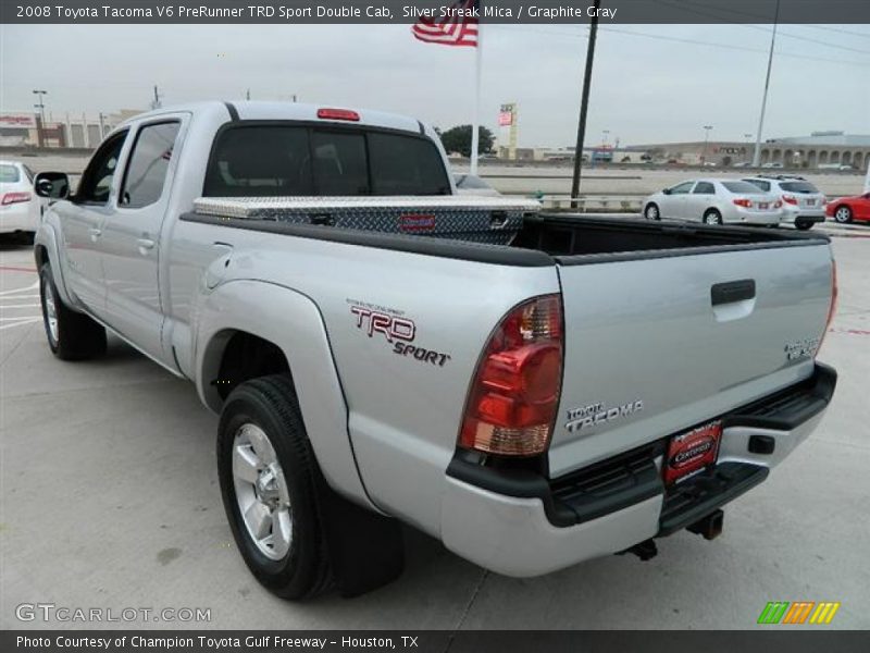 Silver Streak Mica / Graphite Gray 2008 Toyota Tacoma V6 PreRunner TRD Sport Double Cab