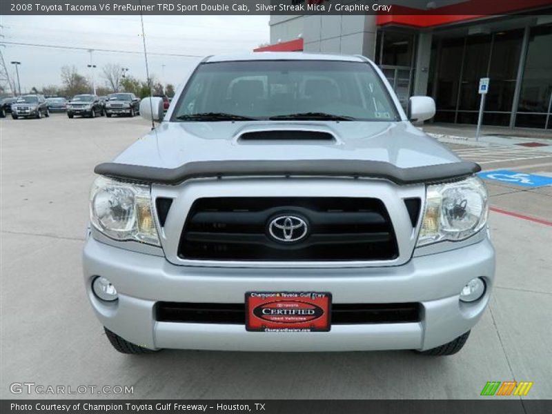 Silver Streak Mica / Graphite Gray 2008 Toyota Tacoma V6 PreRunner TRD Sport Double Cab