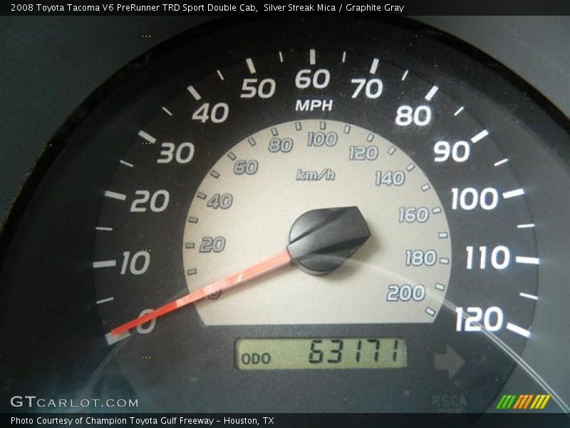 Silver Streak Mica / Graphite Gray 2008 Toyota Tacoma V6 PreRunner TRD Sport Double Cab