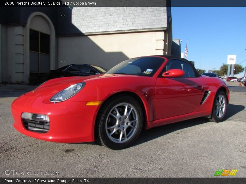 Guards Red / Cocoa Brown 2008 Porsche Boxster