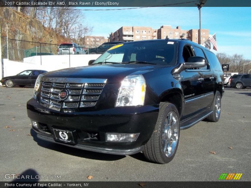 Black Raven / Ebony/Ebony 2007 Cadillac Escalade ESV AWD