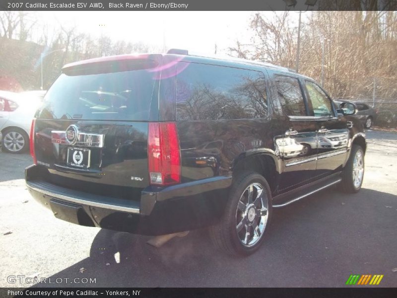Black Raven / Ebony/Ebony 2007 Cadillac Escalade ESV AWD