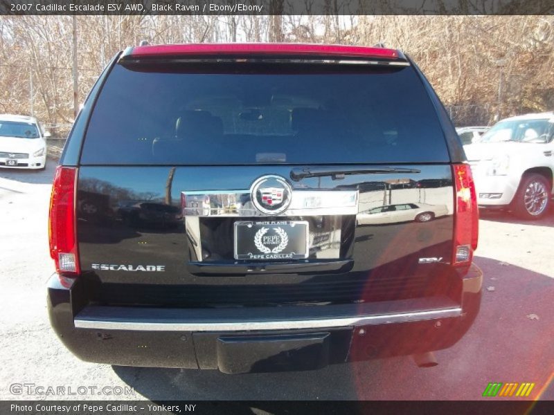 Black Raven / Ebony/Ebony 2007 Cadillac Escalade ESV AWD