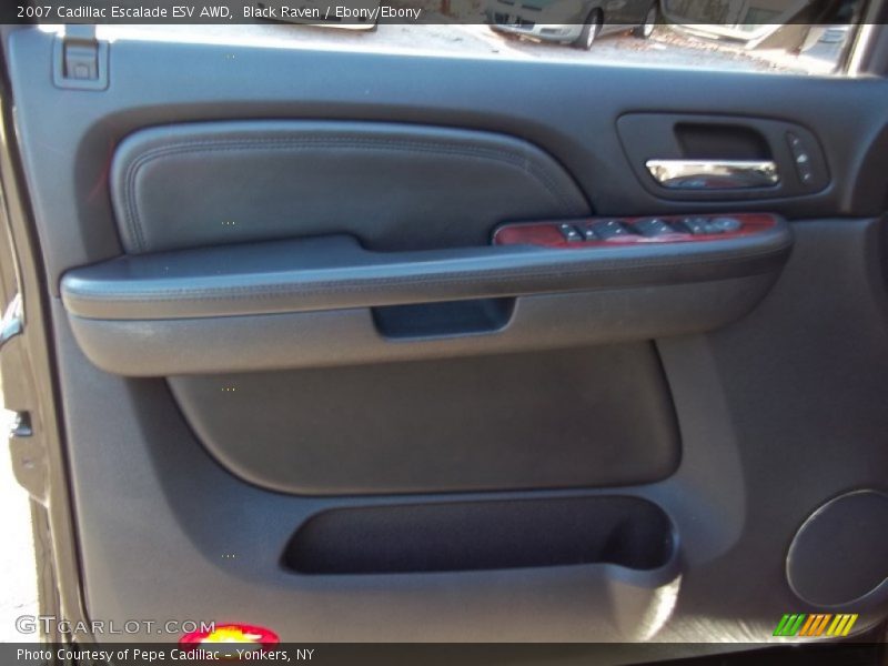 Black Raven / Ebony/Ebony 2007 Cadillac Escalade ESV AWD