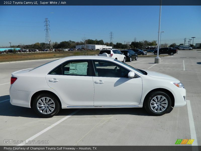 Super White / Ash 2012 Toyota Camry LE